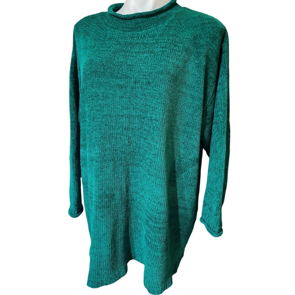 Vintage Diane Von Furstenberg The Color Authority Emerald Green Sweater Women 3x